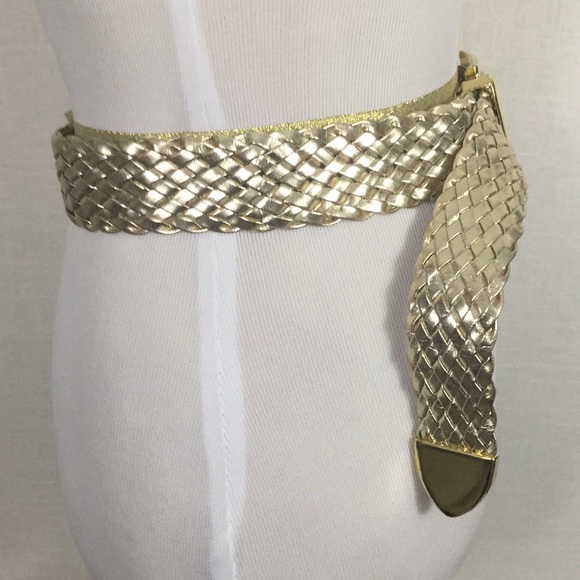 Vintage gold braided belt - wow! - Picture 7 of 7